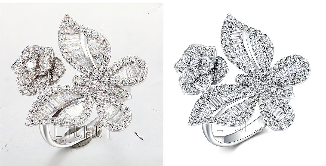 珠宝饰品产品白底摄影修图指南